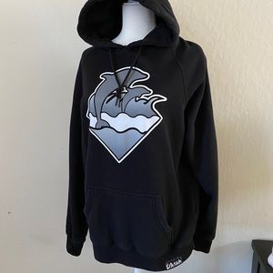 Pink Dolphin Black Hoodie